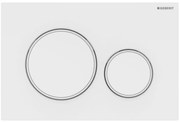 Geberit Sigma20, ovládacie tlačidlo Sigma20, biela-biela matná, 115.882.11.1