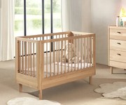 Detská postieľka z dubového dreva Forrest 60x120cm