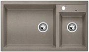 Blanco Metra 9, silgranitový drez 860x500x190 mm, 2-komorový, svetlá hnedá, BLA-517364