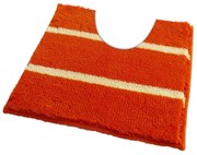ROUTNER Kúpeľňová predložka IRSINA Oranžová 10506 - Oranžová / 50 x 50 cm WC s výkrojom 10506