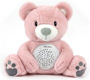 Plyšový zaspávačik medvedík s projektorom Milly Mally Bear pink