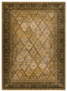 Koberec SUPERIOR Grenada Ramka, romby, orientálny - koniak