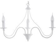 Luster na reťazi MINERWA 3 3xE14/40W/230V biela