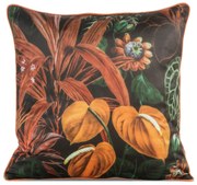 DEKORAČNÁ OBLIEČKA NA VANKÚŠ VELVET104 45X45 CM KVETY