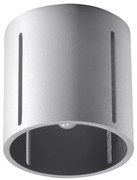 Stropné svietidlo Inez, 1x sivé kovové tienidlo