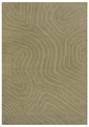 Kaki ručne tkaný vlnený koberec 200x290 cm Mesmerise Sage – Flair Rugs
