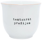 Bella Rose Porcelánový obal na kvetináč Tentokrát prežijem 13 cm - SK