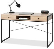 PC stolík Nills (dub + čierna). Akcia -18%. Vlastná spoľahlivá doprava až k Vám domov. 1109797