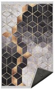 Koberec v sivo-zlatej farbe 80x150 cm - Mila Home