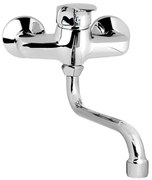 Mereo Mereo, Drezová nástenná batéria, Sonáta, s ramienkom rúrkovým pr. 18 mm - 200 mm, chróm, MER-CB301A01N