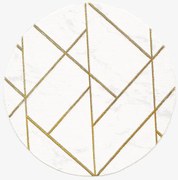 Koberec Diamond 0,8/0,8 A0052 biela/ zlatá