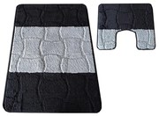 Sada kúpeľňových koberčekov Montana Sariyer čierna