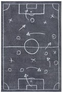 Detský koberec Hanse Home Adventures Gameplan tmavosivý