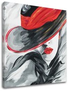 Obraz na plátne ŽENA V ČIERNOM KLOBÚKU | rôzne rozmery