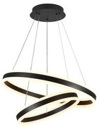 LED Stmievateľný luster na lanku LED/135W/230V 3000-6500K + diaľkové ovládanie