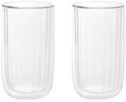 Sada dvoch pohárov CEMBRA GROOVE priesvitné 732348 350 ml (2 ks)