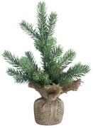 Zelený vianočný stromček v jute Fleur Fir Tree - 27cm
