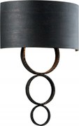 Hudson Valley nástenné svietidlo Rivington kov čierna E14 2x60W B7232-CE
