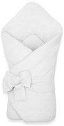 Mušelínová šnurovacia zavinovačka New Baby white