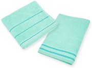 1x osuška BARBARA tyrkysová + 1x uterák BARBARA tyrkysový, 100% bavlna