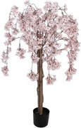 Dekoračný strom broskyňa s ružovými kvetmi Peach Blossom - 30*30*120 cm