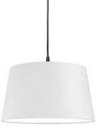 Moderné závesné svietidlo čierne s bielym tienidlom 45 cm - Pendant