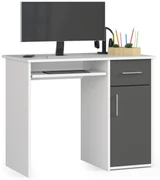 PC stolík Padma (biela + sivá). Akcia -19%. Vlastná spoľahlivá doprava až k Vám domov. 1070833