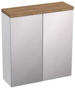 KÚPEĽŇOVÁ ZRKADLOVÁ SKRINKA 60 OVO BIELY POĽSKÝ