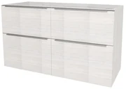 Mereo, Mereo Mailo, kúpeľňová skrinka 121 cm, chróm madlo, Multidecor, Pino Aurélio, MER-CN593SPINO