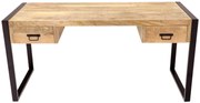 furniture-nabytek.cz - Písací stôl z masívneho dreva mango 160x76x70