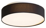 Inteligentné stropné svietidlo čierne 35 cm vrátane LED a diaľkového ovládania - Flat Drum