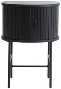 Čierny nočný stolík Nola – Unique Furniture