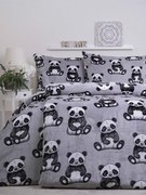 Obliečky mikroplyš Exclusive – Panda 140 × 200 cm, 70 x 90 cm