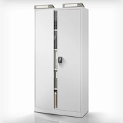 Kovová spisová skriňa JAN H, 900 x 1950 x 400 mm, šedá