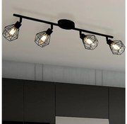 Eglo 55301 - LED bodové svietidlo ZAPATA 4xG9/3W/230V čierna