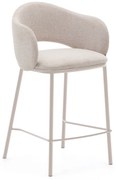 Krémová barová stolička (výška sedadla 65 cm) Maina – Kave Home