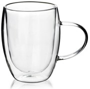 Skleněný hrnek PETER 380 ml čirý