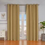 4Home Výhodná sada Zatemňovací záves Cairo zlatá, 150 x 250 cm, 2 ks