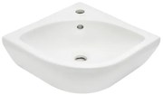 Rohové umývadlo VitrA Integra 56x40 cm otvor pre batériu uprostred 7336-003-0999