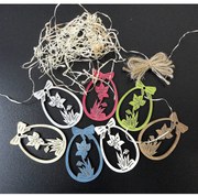 Dekorácia drevených vajíčok  na veľkú noc mašľa I SENTOP PR0035 sada