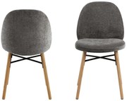 Čalouněná jídelní židle Sophia tmavě šedá