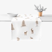 Goldea vianočný behúň na stôl z pevnej bavlny - beskydy 35x180 cm