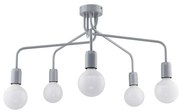 Jupiter 1675 - Lustwr na tyči OLAF 5xE27/60W/230V šedá