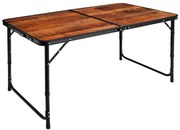 Kempingový stůl TRIP hnědo-černý