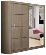 Skriňa Vista 180 sonoma / zrkadlo