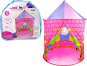 LEAN Toys Detský stan zámok pre princeznú ružový