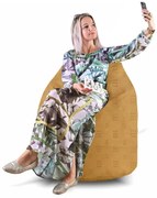 Sedací vak hruška semišová Relax EMI