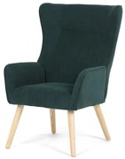 Autronic BONTEC Kreslo ušiak, modrá, menčestrová látka, AK-314 BLUE2 Farba: Zelená