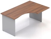 Rohový stôl Visio LUX 160 x 100 cm, pravý, orech