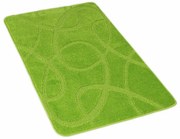 Kvalitex Kúpeľňová predložka Elipsy zelená, 60 x 100 cm